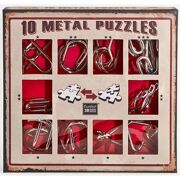 Set van 10 Metal 3D vormenpuzzels (rood) - Eureka 52473358